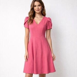 Andrew Marc Vibrant Pink Garment with Gold Zipper